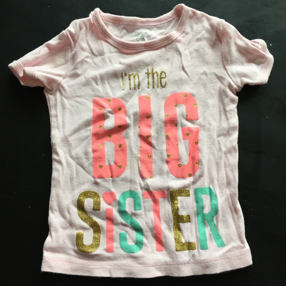 Carter’s big sister tee. 3T. Girls.
